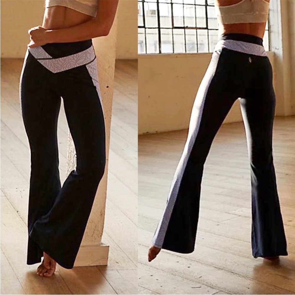 Free People Lace Me Up Flare Leggings Sz S